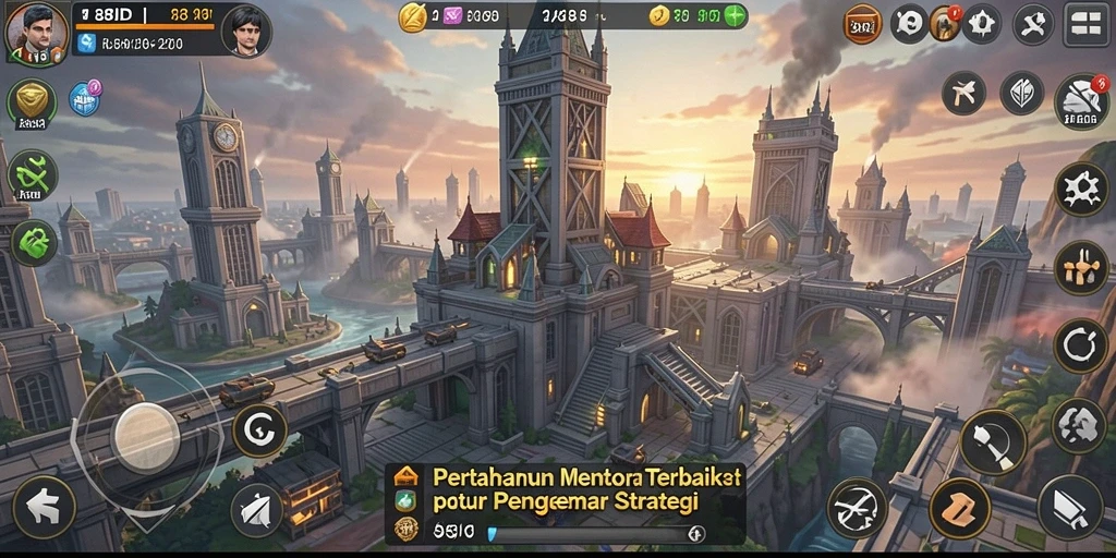 Tangkapan layar dari gameplay 88ID yang mendebarkan di Tower Defense.