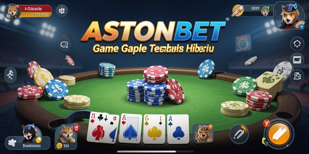 Tampilan gameplay Gaple yang seru dan interaktif di ASTONBET.