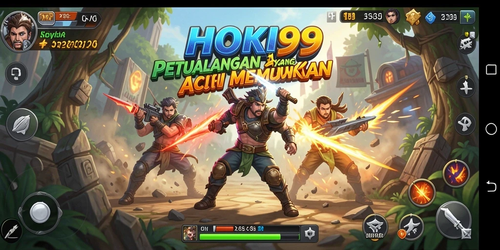 Screenshot HOKI99 menampilkan momen seru dalam permainan aksi.