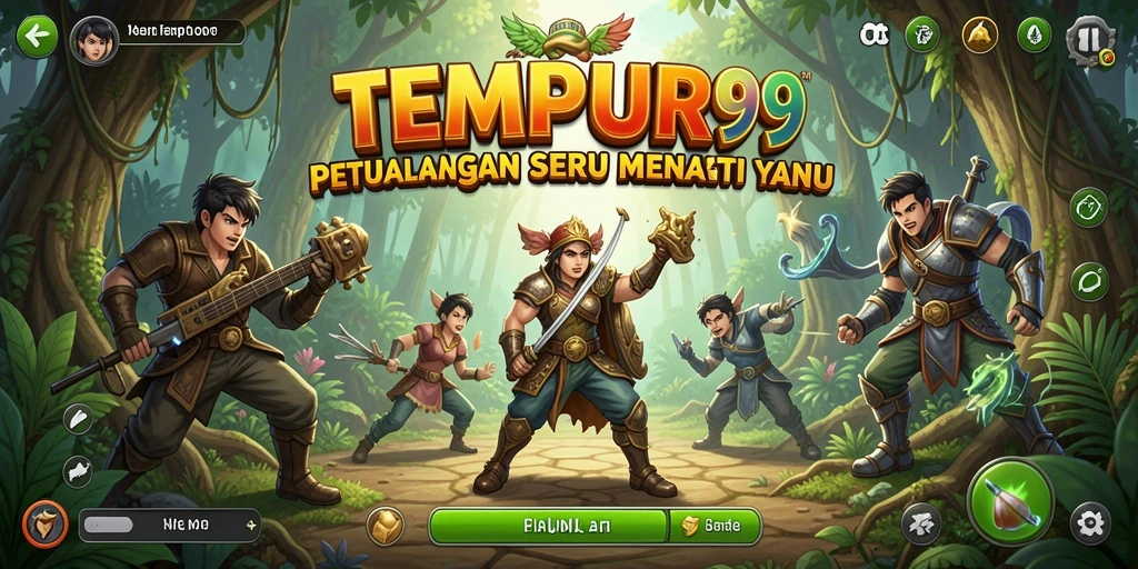Tangkapan layar gameplay TEMPUR99 menunjukkan petualangan yang mendebarkan dan grafis yang menakjubkan.