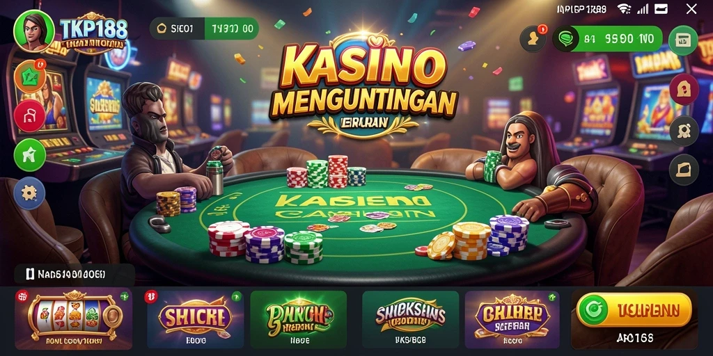 Tampilan menarik dari gameplay Kasino TKP188 yang menegangkan.